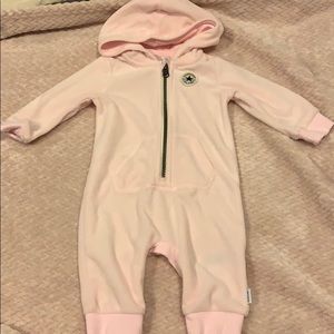 Converse 6-9 month onesie pink